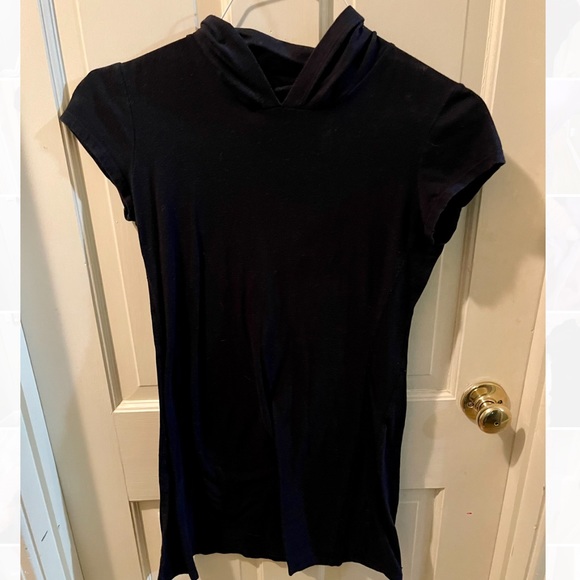 Karlie | Tops | Longer Black Hooded Tunic | Poshmark